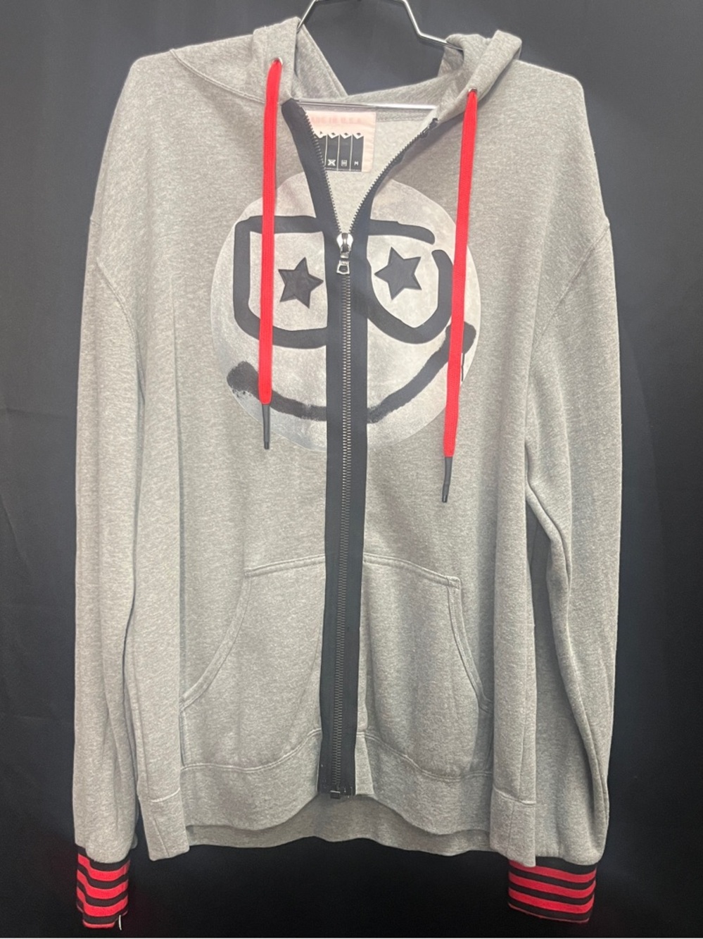 😎⭐✨ B Wood One-of-a-Kind East Village Graffiti Smiley Hoodie |Streetwear Art🔥